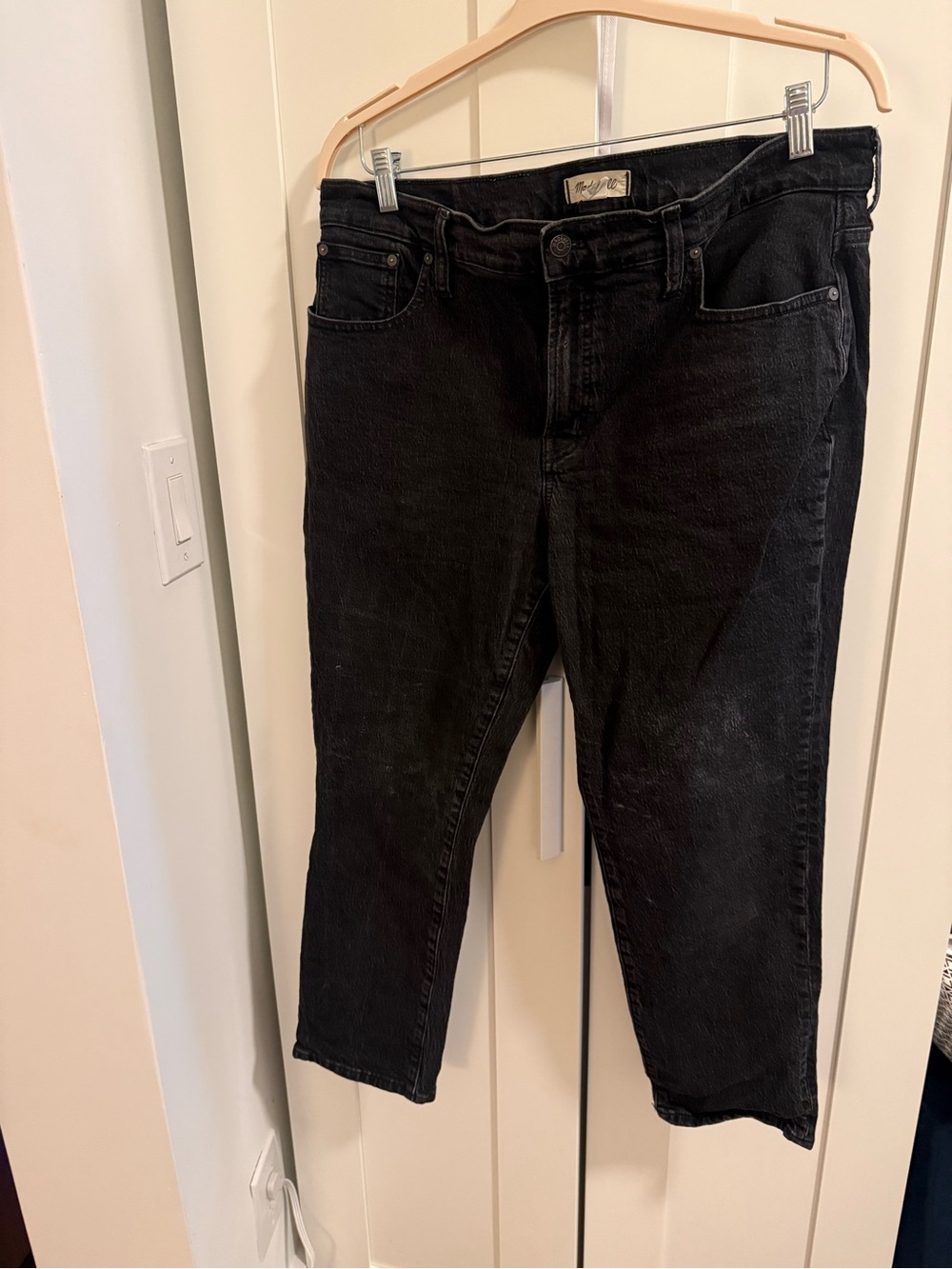 Madewell Black Slim Straight Women’s Jeans
